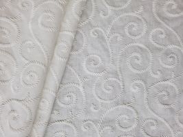 P Kaufmann Performance Chantilly Off White Embroidered Drapery / Upholstery Fabric