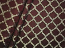 Novel Austen Merlot Drapery / Upholstery Fabric