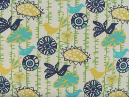Menagerie Sunshine / Natural Fabric