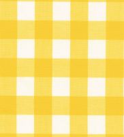 60" Gingham Fabric Yellow - 1"