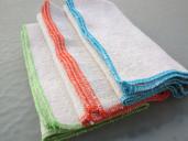 Colorful serged napkins