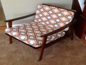 Reupholstered Mid-Century Danish Lounge Chair