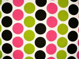 Fancy Candy Pink / Black Fabric