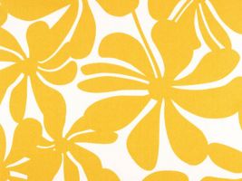 Premier Prints Twirly Yellow Indoor / Outdoor Fabric