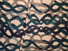 Basque Turquoise Upholstery Fabric - ships separately