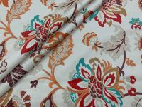 Picturesque Crayon Printed Velvet Upholstery Fabric - ships separately