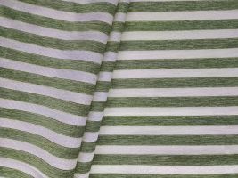 Citadel Green Striped Chenille Upholstery Fabric - ships separately