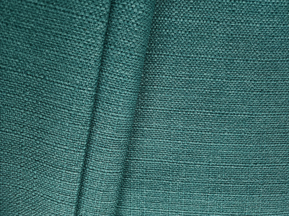 Drapery Upholstery Fabric Tropical Floral Linen-Like Cotton Slub Blue Lafoon 