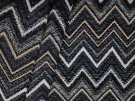 Hilltop Steel Chevron Chenille Upholstery Fabric - ships separately