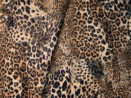 Leopard Black / Tan Upholstery Fabric - ships separately