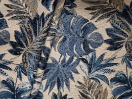 Performatex SDP Rainforest Navy Linen Indoor / Outdoor Fabric