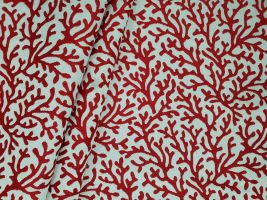 Tempo Reef Red Upholstery Fabric
