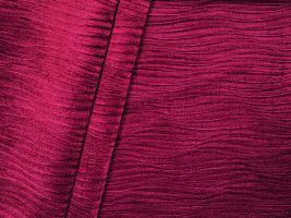 Stream Lipstick Embossed Velvet Upholstery Fabric - ships separately