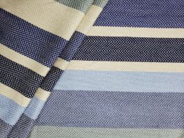 Vogue Indigo Upholstery Fabric - ships separately