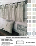 Farmhouse+Rod+Pocket+Ticking+Stripe+Curtains+or+Valance+-+Made+to+Order