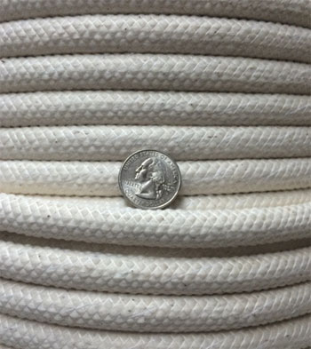 Anorx Supply Co 1/8 Charcoal Heather Grey Tubular Cotton Draw Cord String 5 Yards