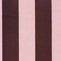 Deck Stripe Pink Fabric / Brown - Indoor/Outdoor