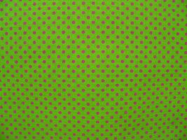 Dottie Chartreuse / Candy Pink Fabric