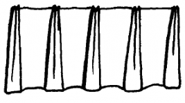 Custom Valance - Euro Pleat 2 Finger