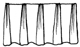 Custom Valance - Euro Pleat 3 Finger