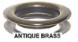 antique brass grommet
