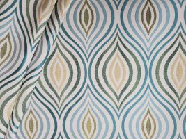 Jupiter Turquoise Upholstery Fabric by Tempo