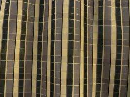 Madras Faux Silk Charcoal Fabric