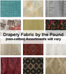 Non-Cotton Drapery / Light Upholstery Fabric by the Pound Goody Bag