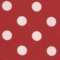 Polka Dot Cherry Red Fabric - Indoor/Outdoor