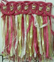 Ribbon String Fringe - Flamingo 4"