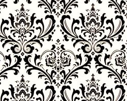 Traditions Black / White Fabric