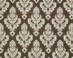 REMNANT- Avery Chocolate / Linen Fabric