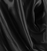 Crepe Back Satin Fabric - #1127 Black