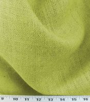 Colored Burlap Avocado Fabric