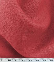 Colored Burlap Red Fabric
