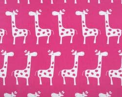 Stretch Candy Pink / White Fabric