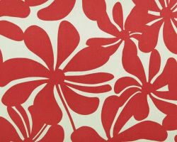 Twirly American Red Fabric - Indoor/Outdoor