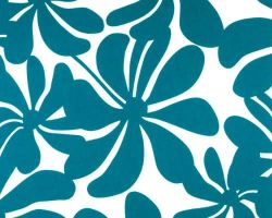 Twirly Blue Moon Fabric - Indoor/Outdoor