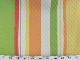 Baja Stripe Emb Poppy Fabric - Indoor/Outdoor