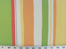 Baja Stripe Poppy Fabric - Indoor/Outdoor