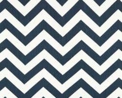 Zig Zag Blue Twill Fabric