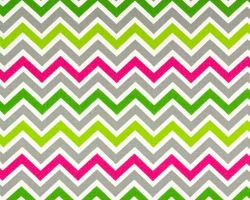 Zoom Zoom Chartreuse Fabric / Candy Pink