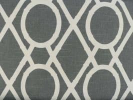 Lattice Bamboo Greystone Fabric