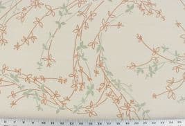 Letty Spray Walnut Fabric