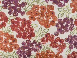 Luxury Floral Poppy Fabric