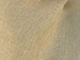 Vintage Linen / Burlap Light Gold Fabric