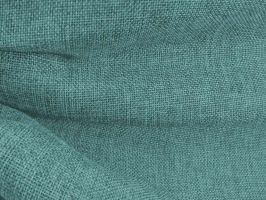 Vintage Linen / Burlap Seafoam Fabric