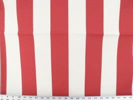Richloom Cabana Stripe Red Fabric - Indoor / Outdoor