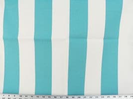 Richloom Cabana Stripe Turquoise Fabric - Indoor / Outdoor - Out of Stock