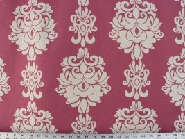 Divine Damask Raspberry Fabric